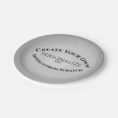 Assiettes En Carton Créez votre propre personnalisation (Angle)