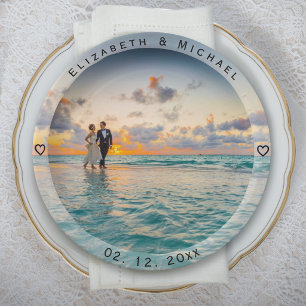 Assiettes En Carton Créez Votre Propre Photo De Mariage De Mariée Et D