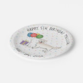 Assiettes En Carton Crème anglaise Golden Retriever mignon chien - Ann (Angle)