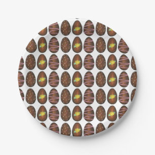 Assiettes En Carton Crème de chocolat Crème d'oeuf de Pâques Bonbon de