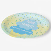 Assiettes En Carton Crème de glace 2ème anniversaire (Angle)