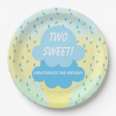 Assiettes En Carton Crème de glace 2ème anniversaire (Devant)