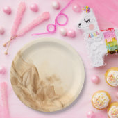 Assiettes En Carton Crème d'ivoire botanique Mariage textuel (Fête)