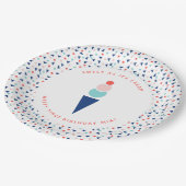 Assiettes En Carton Crème glacée (Angle)