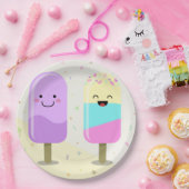 Assiettes En Carton Crème glacée (Fête)