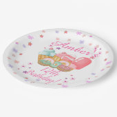 Assiettes En Carton Crème glacée douce, Anniversaire de beignes, N'imp (Angle)