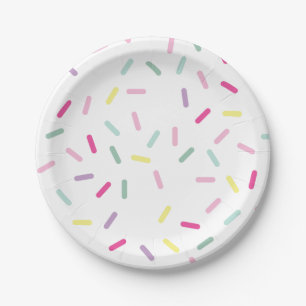 Assiettes En Carton Crème glacée et arroses sucrées Un 1er anniversair