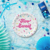 Assiettes En Carton Crème glacée et gâteau Deux douces 2e anniversaire (Fête)