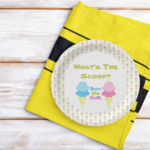Assiettes En Carton Crème glacée Genre Reveillez Plaque papier