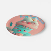 Assiettes En Carton Crème glacée Kawaii (Angle)