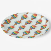 Assiettes En Carton Crème glacée Rainbow LGBTQ+ Pride (Angle)
