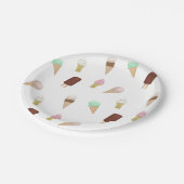 Assiettes En Carton Crème glacée Social Anniversaire Fête Crème glacée (Angle)