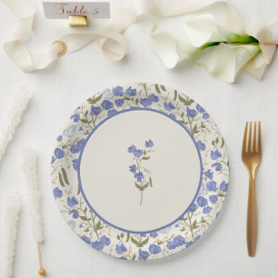 Assiettes En Carton Crème Mariage de pois doux
