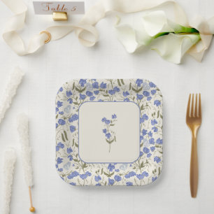Assiettes En Carton Crème Mariage de pois doux