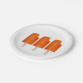Assiettes En Carton Crème orange n'Crème crème glacée Popsicles (Angle)