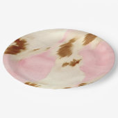 Assiettes En Carton Crème rose pâle blanc Brown (Angle)
