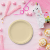 Assiettes En Carton Crème solide côtière moderne (Fête)
