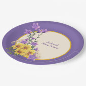 Assiettes En Carton Crème Spring Garden Collection (Angle)