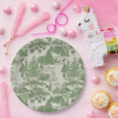 Assiettes En Carton Crème verte Noël Wonderland hiver (Fête)