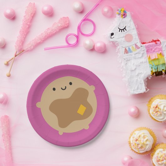Assiettes En Carton Crêpe de Kawaii (Fête)