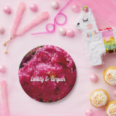 Assiettes En Carton Crepe Myrtle Tree Magenta Floral (Fête)