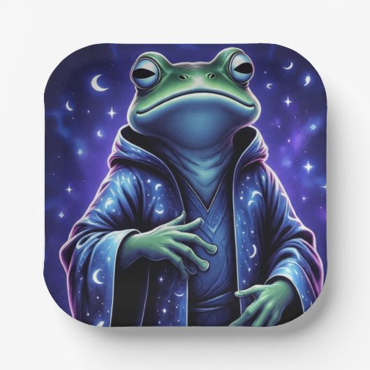 Assiettes En Carton CrescentMoonFrog (Recto)