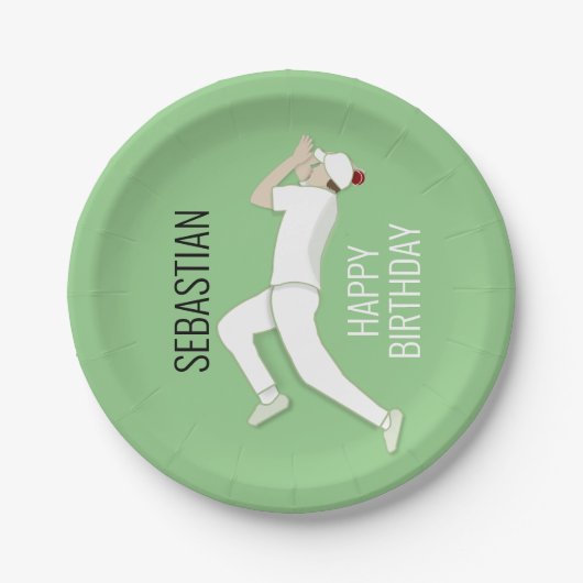 Assiettes En Carton Cricket (Devant)