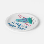 Assiettes En Carton Criez pour une bonne année (Angle)