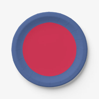 Assiettes En Carton Crimson Core Bold Party Plate – Customizable