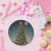 Assiettes En Carton Crimson Noel (Fête)