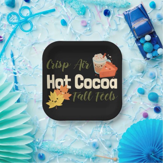 Assiettes En Carton Crise Air Chaud Cocaca Chaud Chute (Fête)