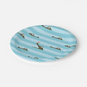 Assiettes En Carton Crocodile (Angle)