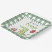 Assiettes En Carton Crocodile d'aquarelle 2e anniversaire (Angulaire)