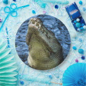 Assiettes En Carton Crocodile Dents Eau (Fête)