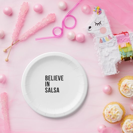 Assiettes En Carton Croire en la salsa (Fête)