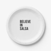 Assiettes En Carton Croire en la salsa (Devant)