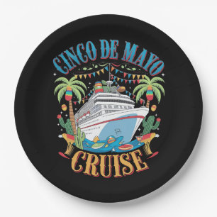 Assiettes En Carton Croisière Cinco De Mayo Mexique Bateau Mexicain Fê