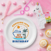 Assiettes En Carton Croisière en mon bateau de 50e anniversaire (Fête)