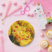 Assiettes En Carton Croissance en or (Fête)