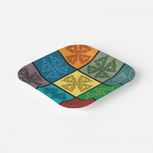 Assiettes En Carton Croix celtique (Angulaire)