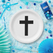 Assiettes En Carton Croix chrétienne (Fête)