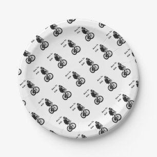 Assiettes En Carton Croix cycloe de CYCLISTE du cycliste MTB BMX de