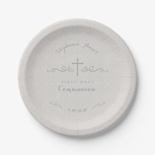 Assiettes En Carton Croix de l'organisme de communion dans le modèle f