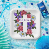 Assiettes En Carton Croix de Pâques Il Vit (Fête)