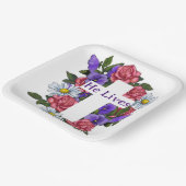 Assiettes En Carton Croix de Pâques Il Vit (Angulaire)