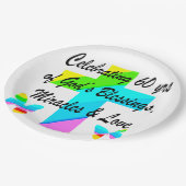 ASSIETTES EN CARTON CROIX ET CONCEPTION DE BOUTEILLES CHRÉTIENNES DU 6 (Angle)