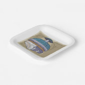 Assiettes En Carton Croquis de station spatiale (Angulaire)