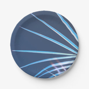 Assiettes En Carton Croquis minimalisme Feuille Palm Tree