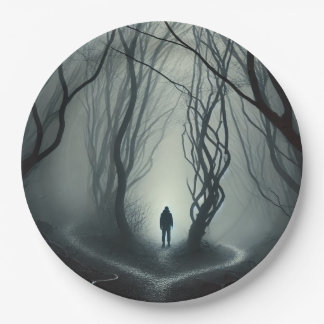 Assiettes En Carton Crossroads in : Gloomy Forest Art Print