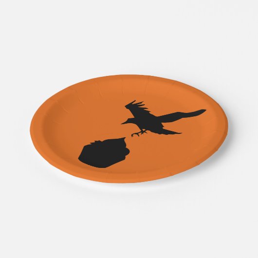 Assiettes En Carton Crow et Cupcake (Angle)